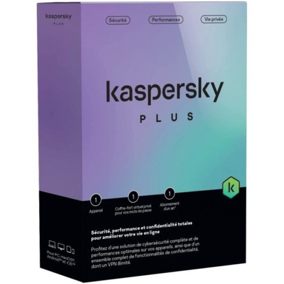 antivirus Kaspersky Plus 1 Poste Equivalent Total