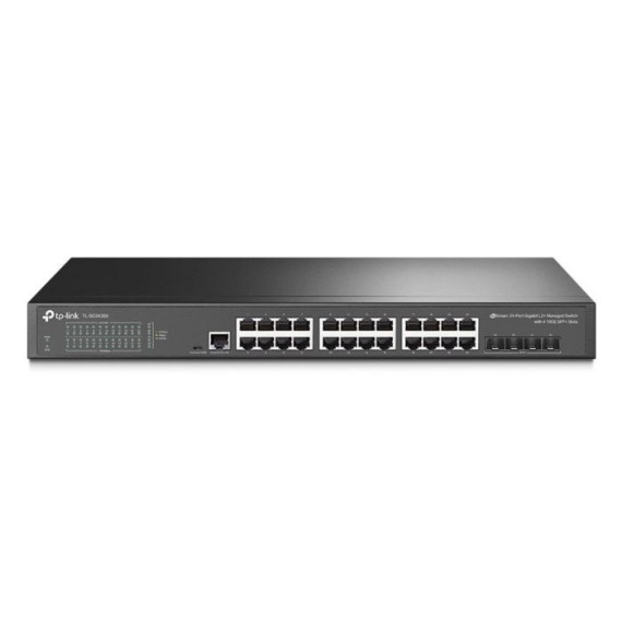 Switch Administrable TP-LINK JetStream 24 ports 10/100/1000 Mbps L2 + 4 Ports SFP + 10GE