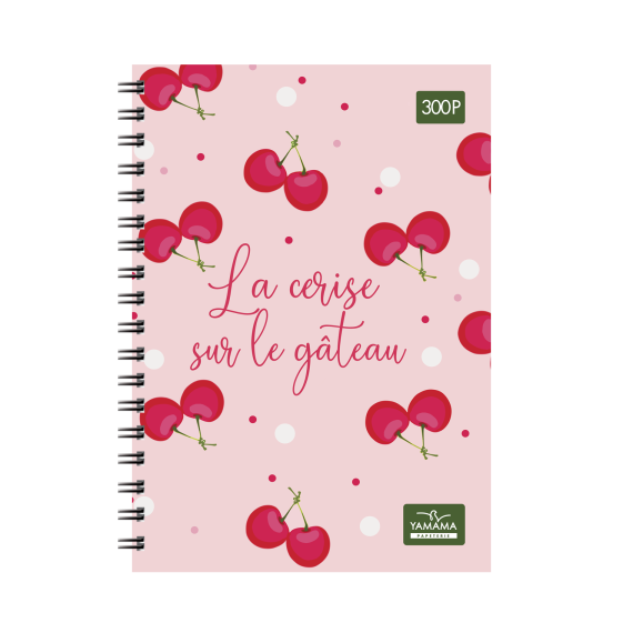 Cahier wiro YAMAMA  Fantaisie 300P GF CP 70G