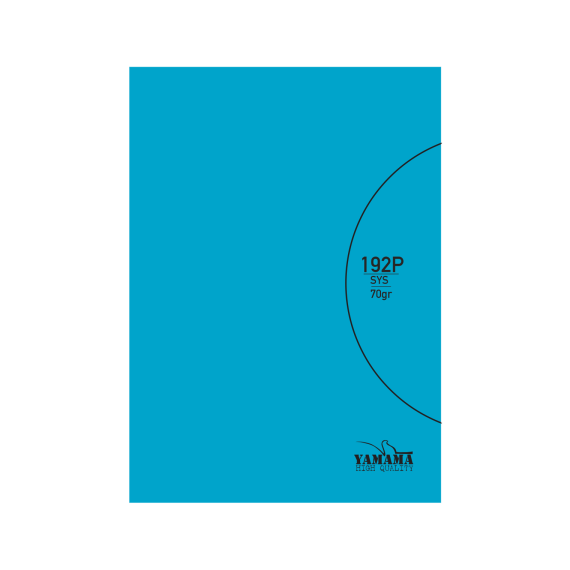 Cahier Piqûre YAMAMA  192P CP Uni SYS BMV - 70G