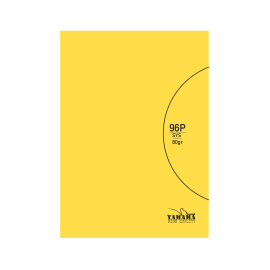 Cahier Piqûre YAMAMA  96P CP Uni SYS BMV -80G Jaune