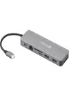 Station d'accueil SANDBERG Dock TRAVEL USB-C 13 en 1 - Gris