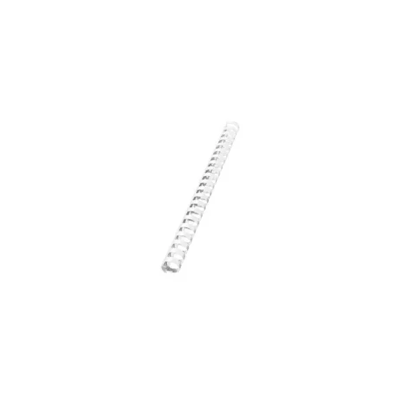 50x Reliures spirale plastique 45mm blanc