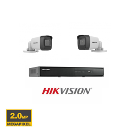 Pack Vidéo Surveillance Hikvision 2 MP DVR + 2 Camera Externe 2 MP