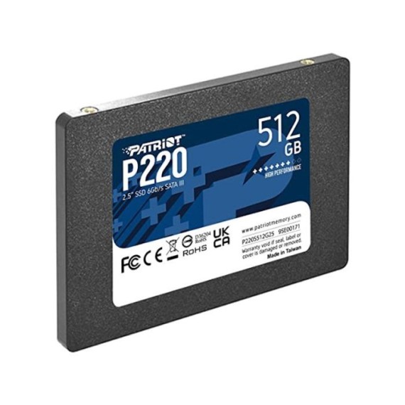 Disque dur interne PATRIOT P220 512 Go SSD SATA III 2.5