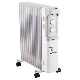 Radiateur à bain d'huile Coala Compact BH2500 11 éléments 2500W - Blanc