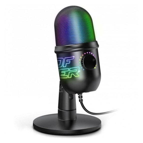 Microphone filaire Gamer Spirit of Gamer Eko400 Clardiod RGB - Noir