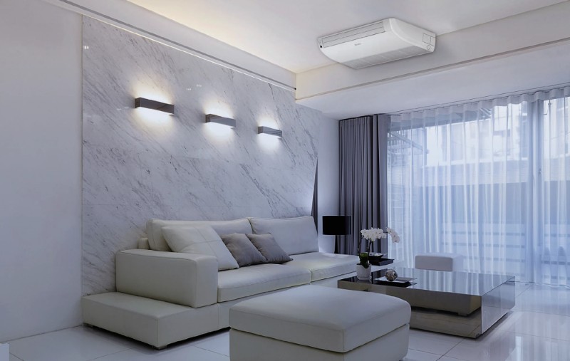 Installation climatiseur plafonnier 48 000 BTU pour grandes surfaces