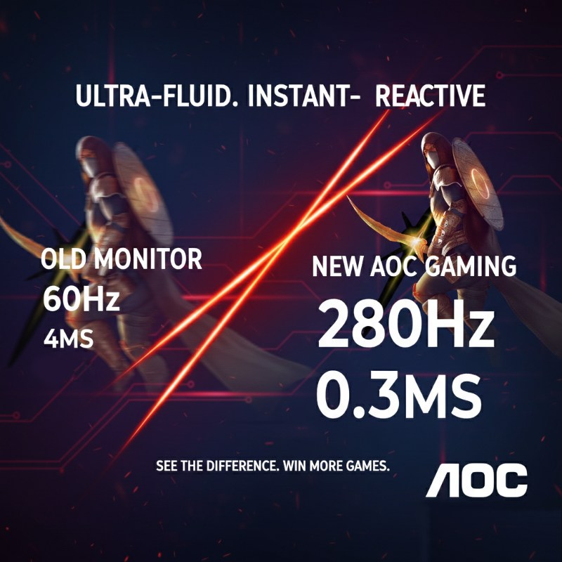 Écran Gaming AOC C27G4ZXE 27 pouces Fast VA 280Hz