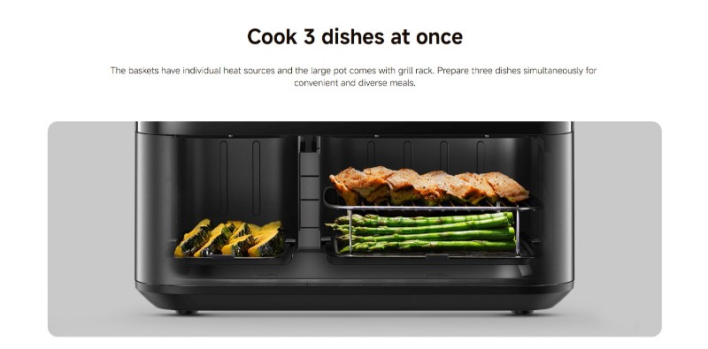 Air Fryer Xiaomi programmable et connectée design élégant