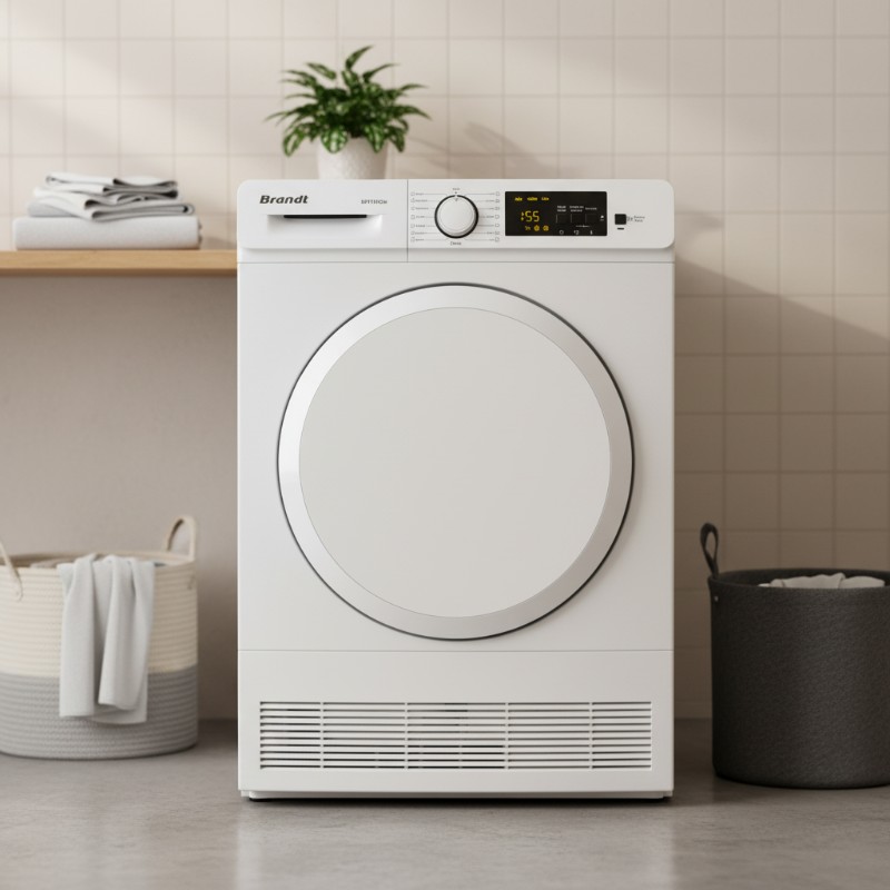 Sèche-linge Brandt blanc fiable et performant pour maison