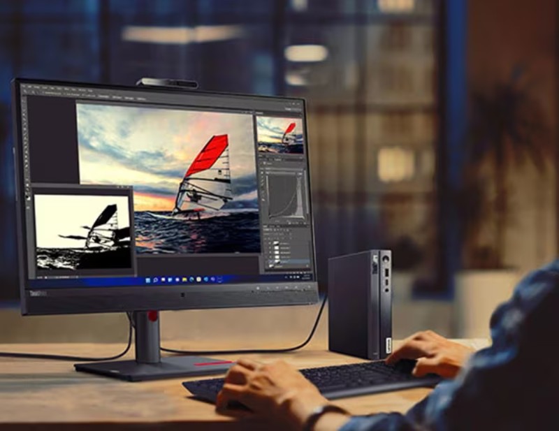 LENOVO ThinkCentre néo 50q Gen 5 PC bureau i3 13è génération noir