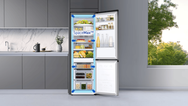 frigidaire Samsung RB34T600FSA silver design