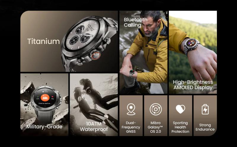 Montre sportive Mibro altimètre boussole baromètre