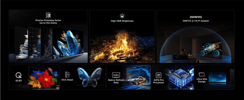 TV TCL C6K image 4K Mini LED contraste élevé