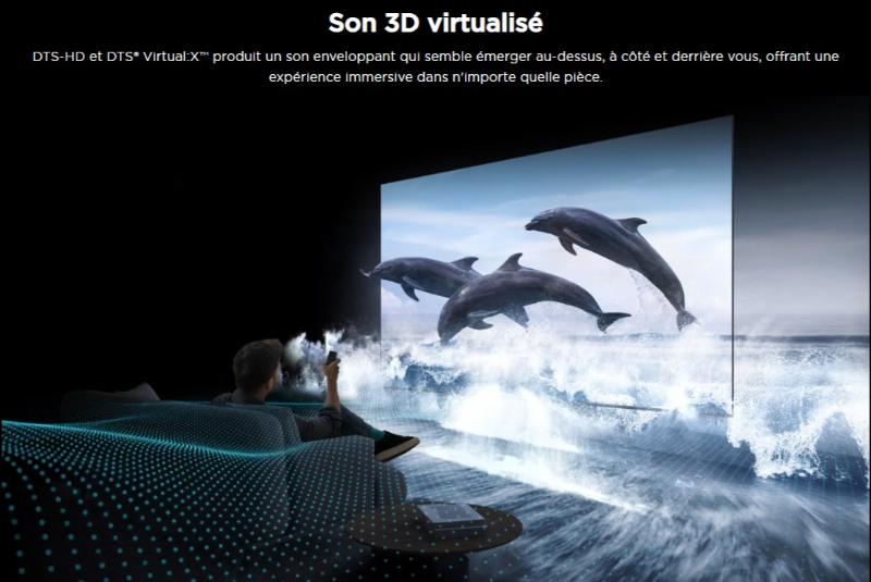TCL écran 98 pouces avec HDMI 2.1, Wi-Fi 5 et Bluetooth 5.0