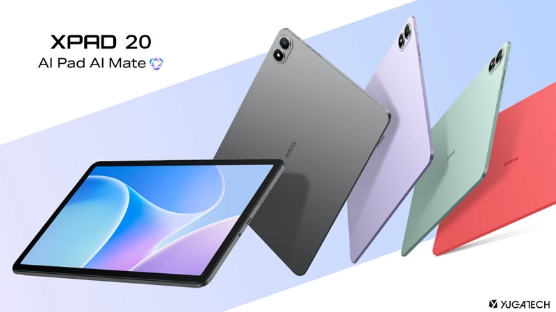 Tablette Infinix Xpad 20 11 pouces Vert vue avant