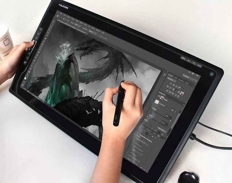 Tablette graphique avec écran pour dessin numérique