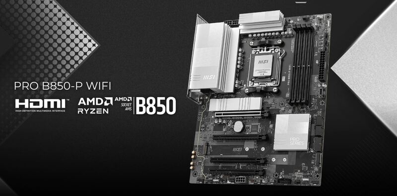 MSI PRO B850-P WIFI motherboard