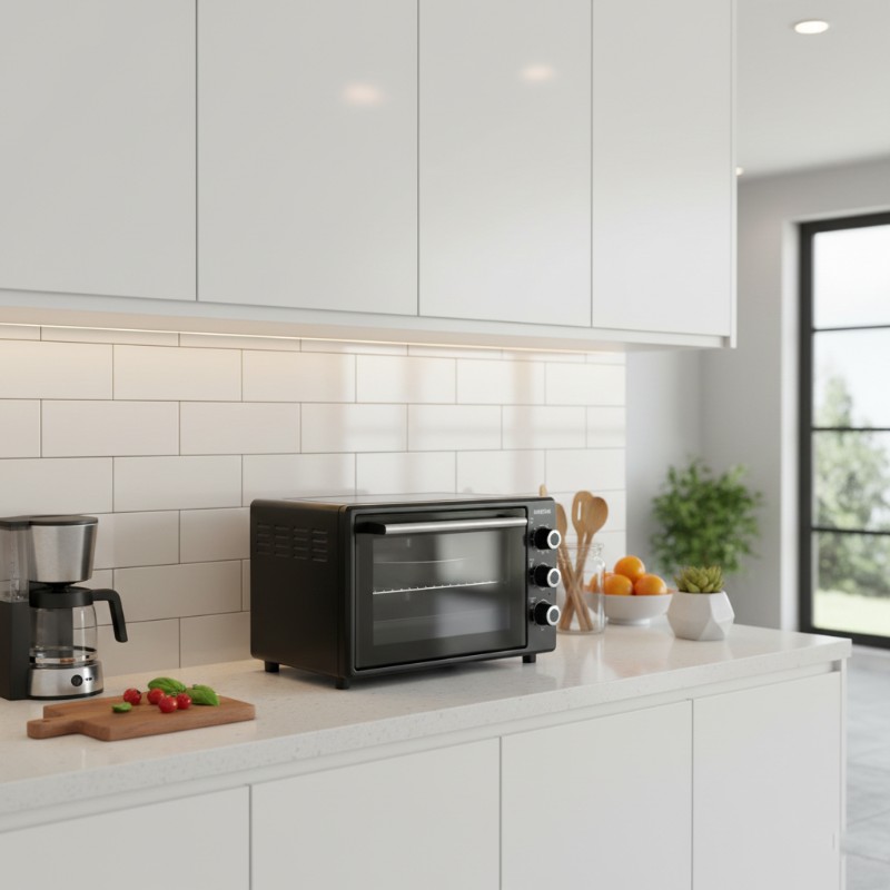 Four Électrique AUXSTAR noir 35 litres performant pour cuisine moderne