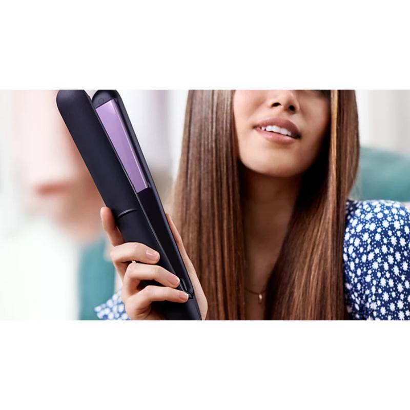 Lisseur Philips Kératine BHS377 Noir cheveux lisses