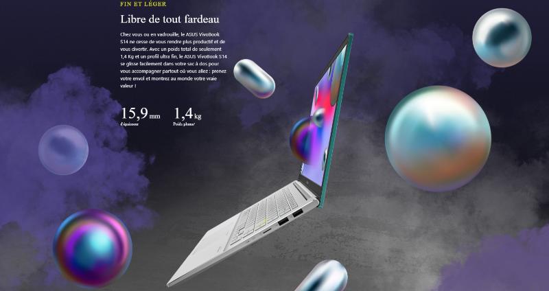 Asus Vivobook S14 i7 prix avec processeur Intel Core de 13e génération