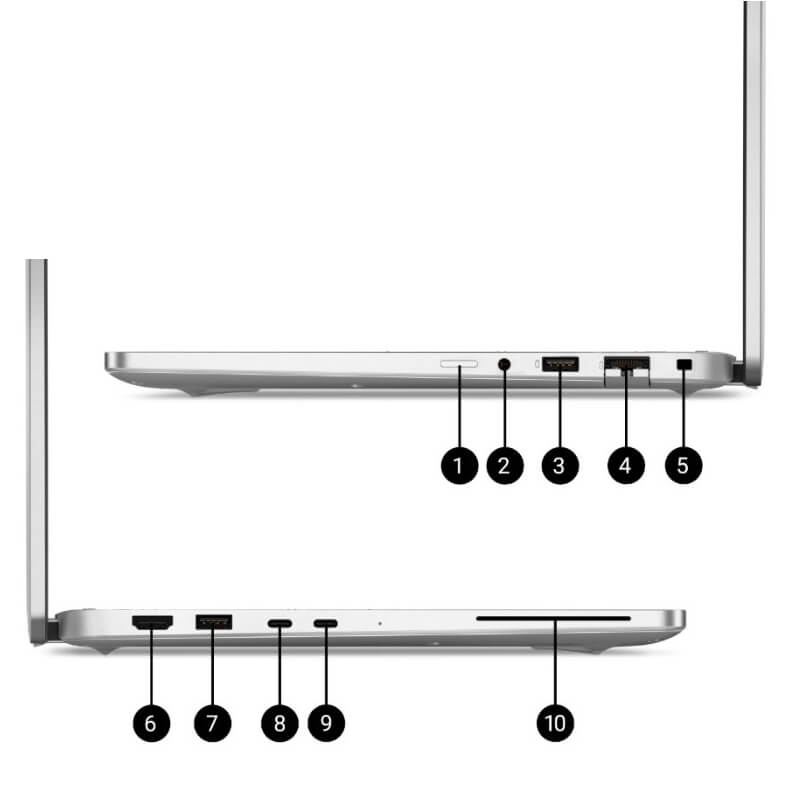 Ports Thunderbolt et HDMI du Dell Pro 16 Plus Ultra 5