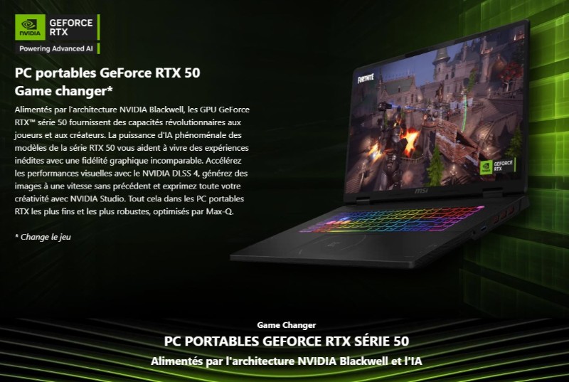MSI Crosshair 18 HX Intel Core Ultra 7 RTX 5070 Tunisie