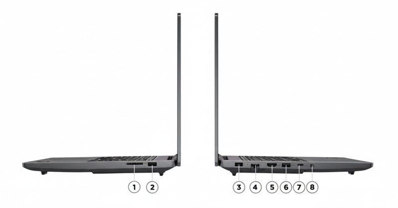 Pc Portable Gamer Lenovo LOQ 15IAX9E les ports USB et HDM