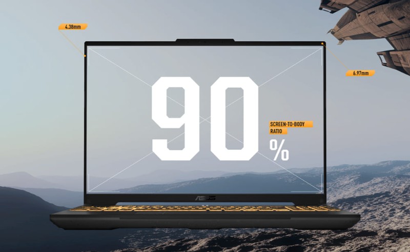 PC gamer ASUS TUF RTX 4050 écran 16 pouces 144 Hz