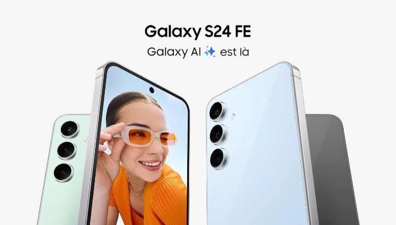 Samsung S24 FE caméra ProVisual 50MP + 12MP + 8MP pour photos professionnelles et vidéo UHD 8K