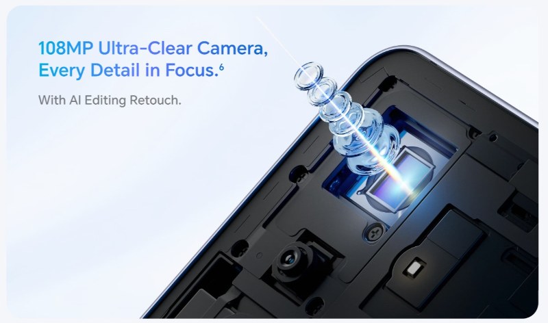 HONOR X8D 108 MP caméra arrière double lentille