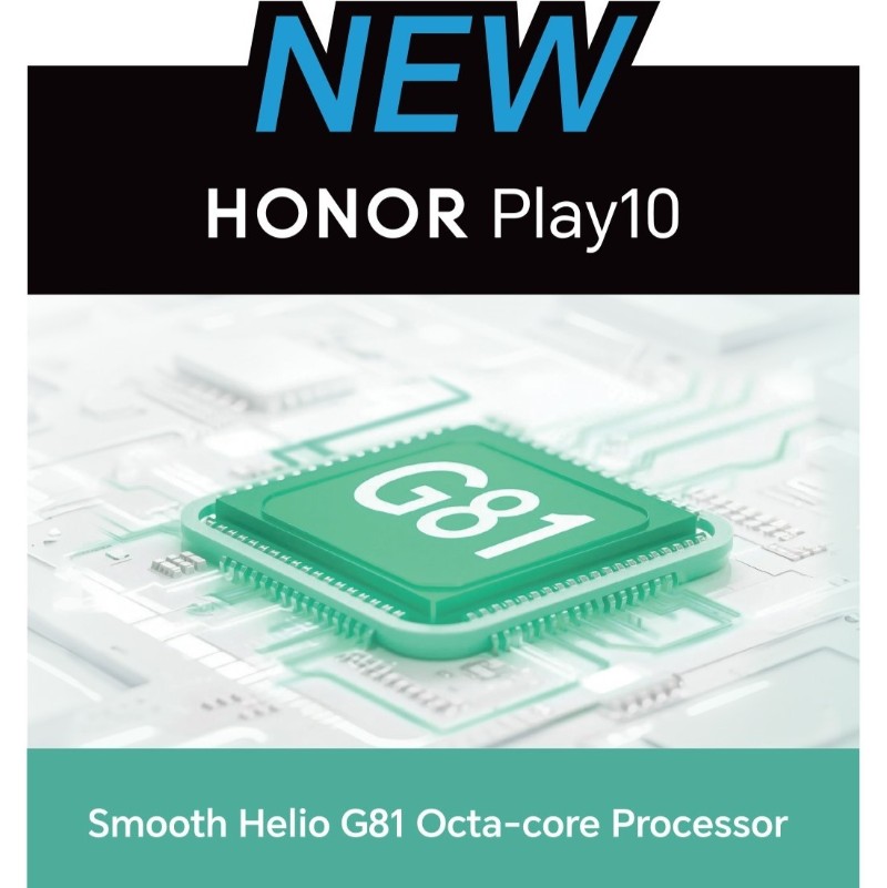 Honor Play 10 double SIM Android 15 Go performant