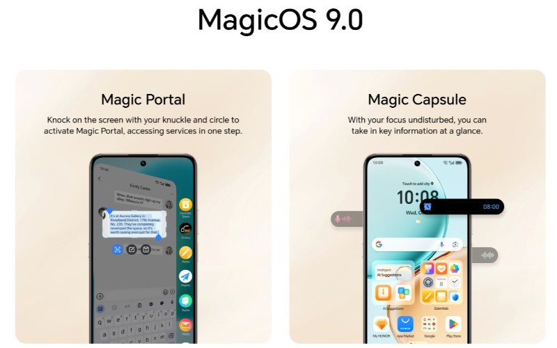 Smartphone HONOR X7D écran HD lumineux