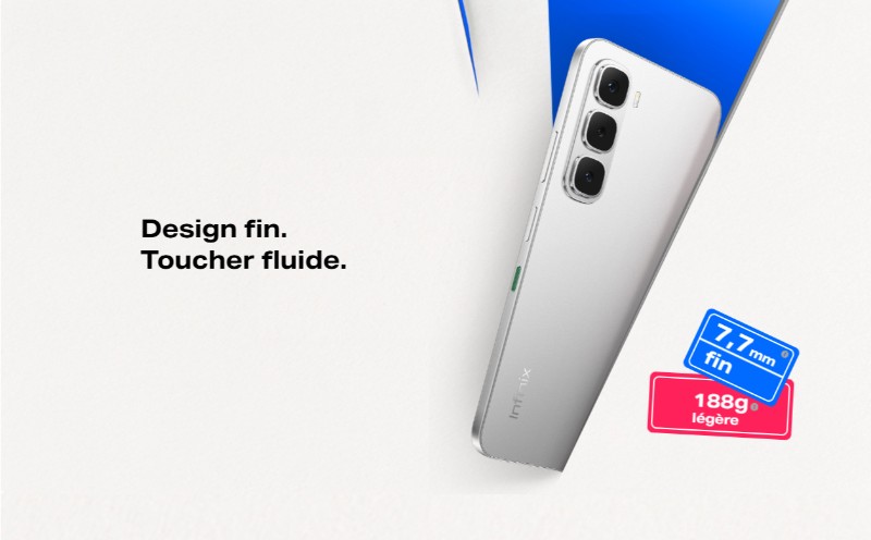 INFINIX Hot 60I 6Go 128Go design Sleek Black élégant