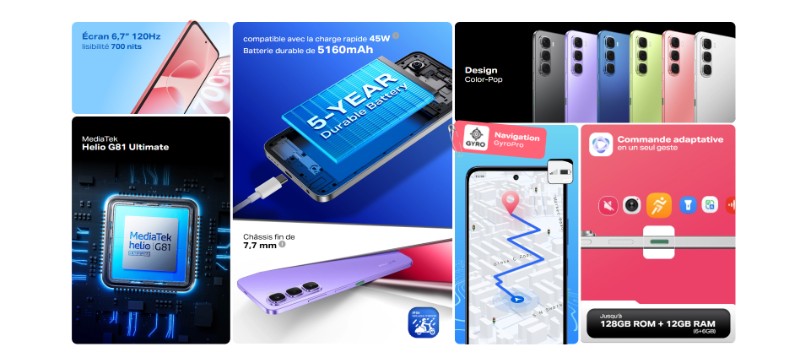 INFINIX Hot 60I batterie 5260 mAh autonomie