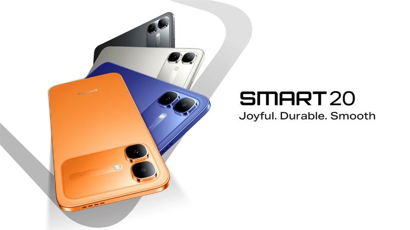 Smart 20 Prix Tunisie -  8Go 64Go Noir vue avant et arrière