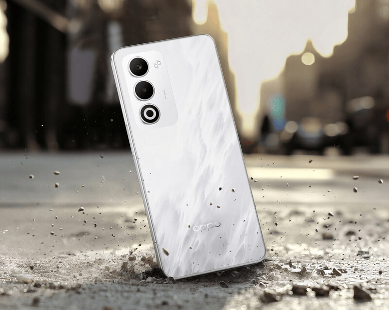 OPPO A5 IP65 robuste, haut-parleurs stéréo, Bluetooth 5.0, ColorOS 15