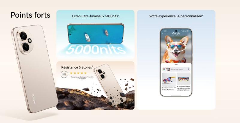 Vue arrière HONOR 400 12Go RAM 512Go stockage Tunisie