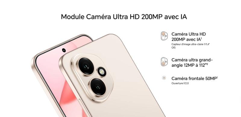 HONOR 400 caméras 200MP + 12MP ultra-claires pour photos